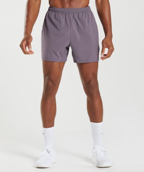 Men's Gymshark Arrival 5" Shorts Purple | CA 65DN70